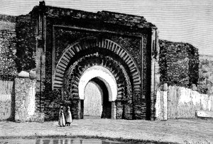 La Porte des Chrétiens, Maroc, 1895