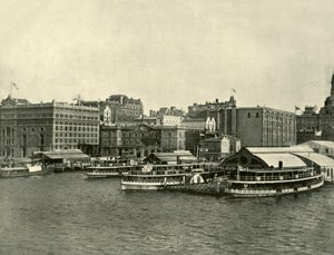 Le quai circulaire, Sydney, 1901