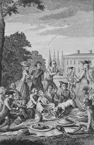 La fête champêtre des citoyens, vers 1770 - Unbekannt