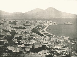 La ville, la baie et le Vésuve, Naples, Italie, 1895 - Unbekannt