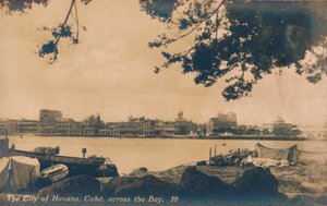 La ville de La Havane, Cuba, à travers la baie, vers 1930 - Unbekannt