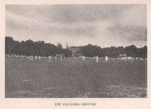 Le terrain de cricket de Colombo, Ceylan, 1912