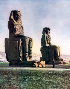 Les Colosses de Memnon, Thèbes, Égypte, 1933-1934
