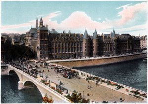 La Conciergerie et le Pont Neuf, Paris, vers 1900 - Unbekannt