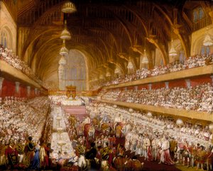 Le banquet de couronnement du roi George IV dans Westminster Hall, 1821 - Unbekannt