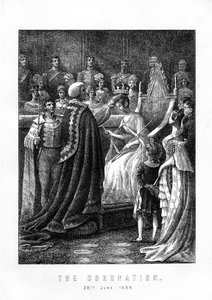 Le couronnement de la reine Victoria, abbaye de Westminster, Londres, 28 juin 1838, 1899 - Unbekannt
