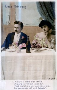 Le Couple, Carte Postale Française