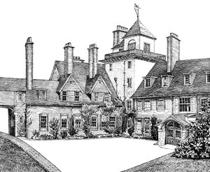 La cour, Standen, East Grinstead, 1900 - Unbekannt