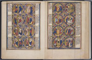 La Création. Bible moralisée Codex Vindobonensis 2554, ca 1250 - Unbekannt