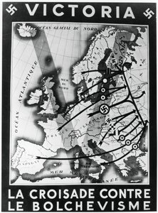 La croisade contre le bolchevisme, affiche de propagande de Vichy, 1941