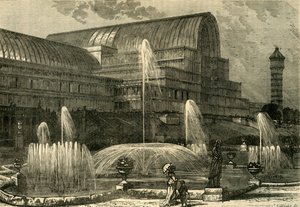 Le Crystal Palace, vu du sud, vers 1878 - Unbekannt