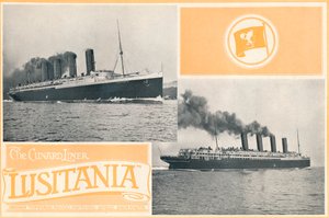 Le paquebot Cunard Lusitania, c1910 - Unbekannt