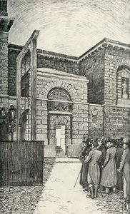 La porte des débiteurs, prison de Newgate, Londres
