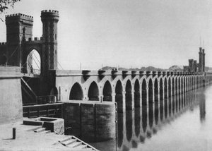Le barrage du Delta, Le Caire, Égypte, vers les années 1920 - Unbekannt