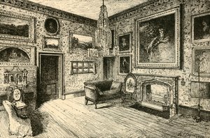 Le salon à Abbotsford, 1882
