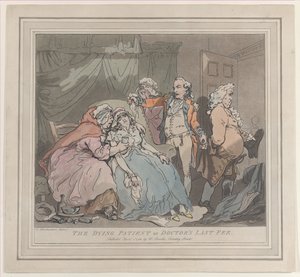 Le patient mourant, ou le dernier honoraire du docteur, 1er avril 1786 - Unbekannt