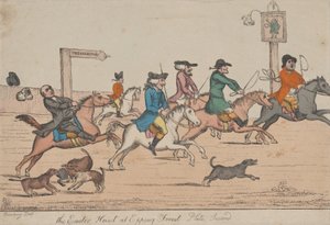 La chasse de Pâques à Epping Forest, deuxième planche, vers 1810 - Unbekannt