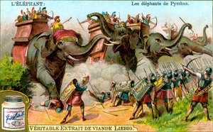 Les éléphants de Pyrrhus, vers 1900 - Unbekannt