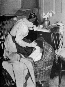 Le berceau vide, 1900