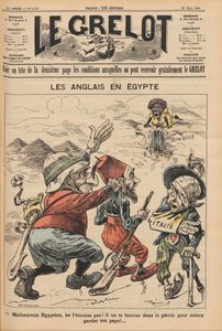 Les Anglais en Égypte. Caricature de Le Grelot, 22 mars 1896, 1896 - Unbekannt