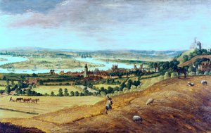 Les environs de Londres depuis Greenwich, vers 1620-1630