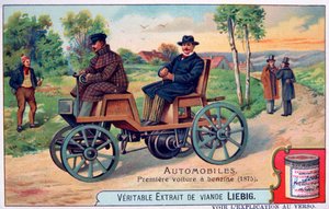 La première automobile à benzine, 1875, vers 1900 - Unbekannt