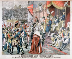 La première distribution des croix de la Légion d