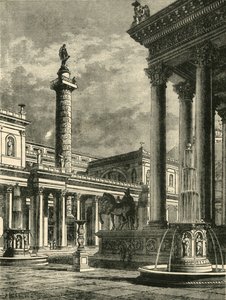 Le Forum et la Colonne de Trajan, restauration, 1890 - Unbekannt