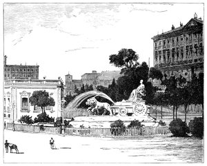 La fontaine de Cybèle, Madrid, 1900 - Unbekannt