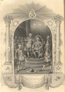Cérémonie des francs-maçons français, 1844 - Unbekannt