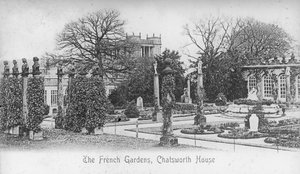 Les jardins français, Chatsworth House, Derbyshire, fin du 19e ou début du 20e siècle - Unbekannt