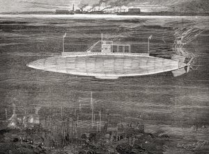 Le sous-marin de la marine française Gustave Zédé, lancé en 1900