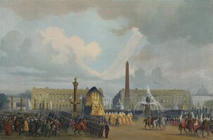 Le cortège funèbre de Napoléon sur la place de la Concorde, 15 décembre 1840, 1896 - Unbekannt