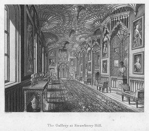 La galerie à Strawberry Hill, vers 1792 - Unbekannt