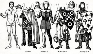 La Galerie du costume britannique : Robe portée sous le règne du premier Édouard, vers 1934 - Unbekannt