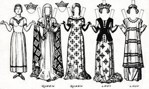 La galerie du costume britannique : robe portée sous le règne du premier Édouard