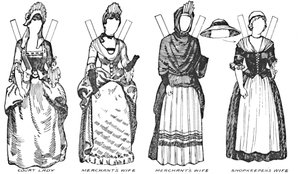 La galerie des costumes britanniques : Quelques robes portées sous le règne d