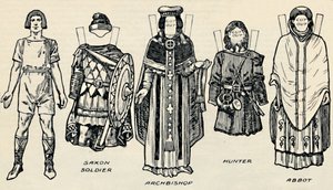 La Galerie du Costume Britannique : La Tenue des Danois et des Anglo-Saxons Tardifs, vers 1934 - Unbekannt