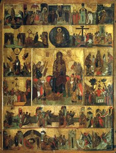 La glorification de la Vierge, Hymne Akathiste à la Très Sainte Théotokos, 14e siècle - Unbekannt