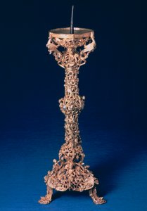 Le chandelier de Gloucester, métal doré, anglais, XIIe siècle - Unbekannt