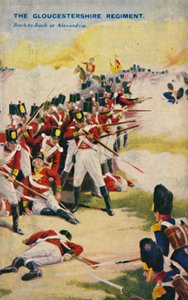 Le régiment de Gloucestershire. Dos à dos à Alexandrie, 1801, 1939