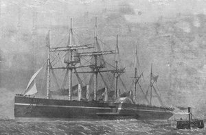 Le Great Eastern : Le navire quittant Southampton pour son premier voyage, 17 juin 1860 - Unbekannt
