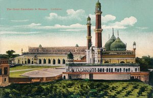 La Grande Embambara & Mosquée. Lucknow, vers 1900