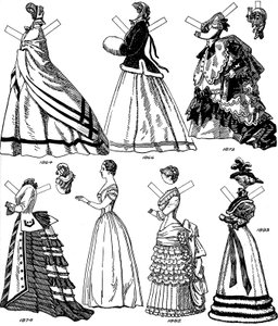 La Grande Galerie du Costume Britannique : Quelques modes féminines de 1843 à 1893, vers 1934 - Unbekannt