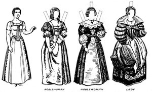 La Grande Galerie du Costume Historique: Robes portées sous le règne de Jacques Ier