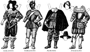La Grande Galerie du Costume Historique : Robes portées sous le règne de Jacques Ier, vers 1934 - Unbekannt