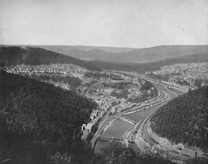 La Grande Boucle à Mauch Chunk, 19e siècle - Unbekannt