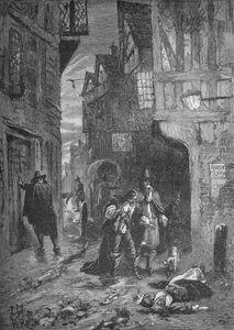 La Grande Peste : scènes dans les rues de Londres, 1665-1666, 1905