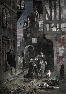 La Grande Peste : scènes dans les rues de Londres, 1665-1666, 1905