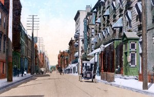 Les hôtels Halifax et Queens, rue Hollis, Halifax, Nouvelle-Écosse, Canada, 1911